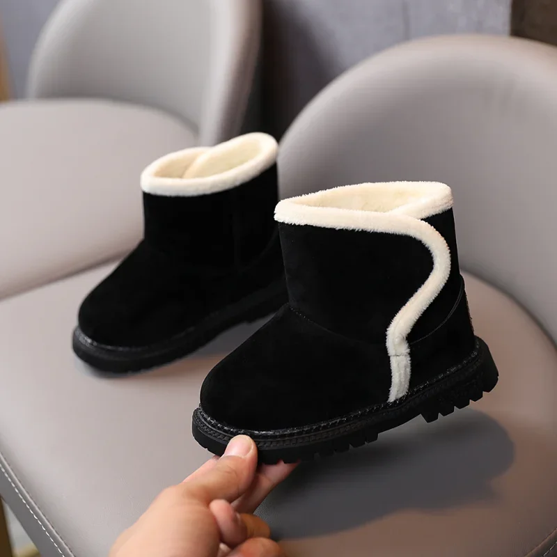 Children Snow Boots Girls Winter Shoes Lamb Wool Boots Boys Snow Boot Ankle Boots Kids Shoe for Girl Bota Infantil Menina 2024