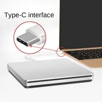 External DVD Burner Drive USB 3.0/Type-C Optical Drive Slim Slot-in CD/DVD+/-RW Burner Player USB C Superdrive for Mac/ Window