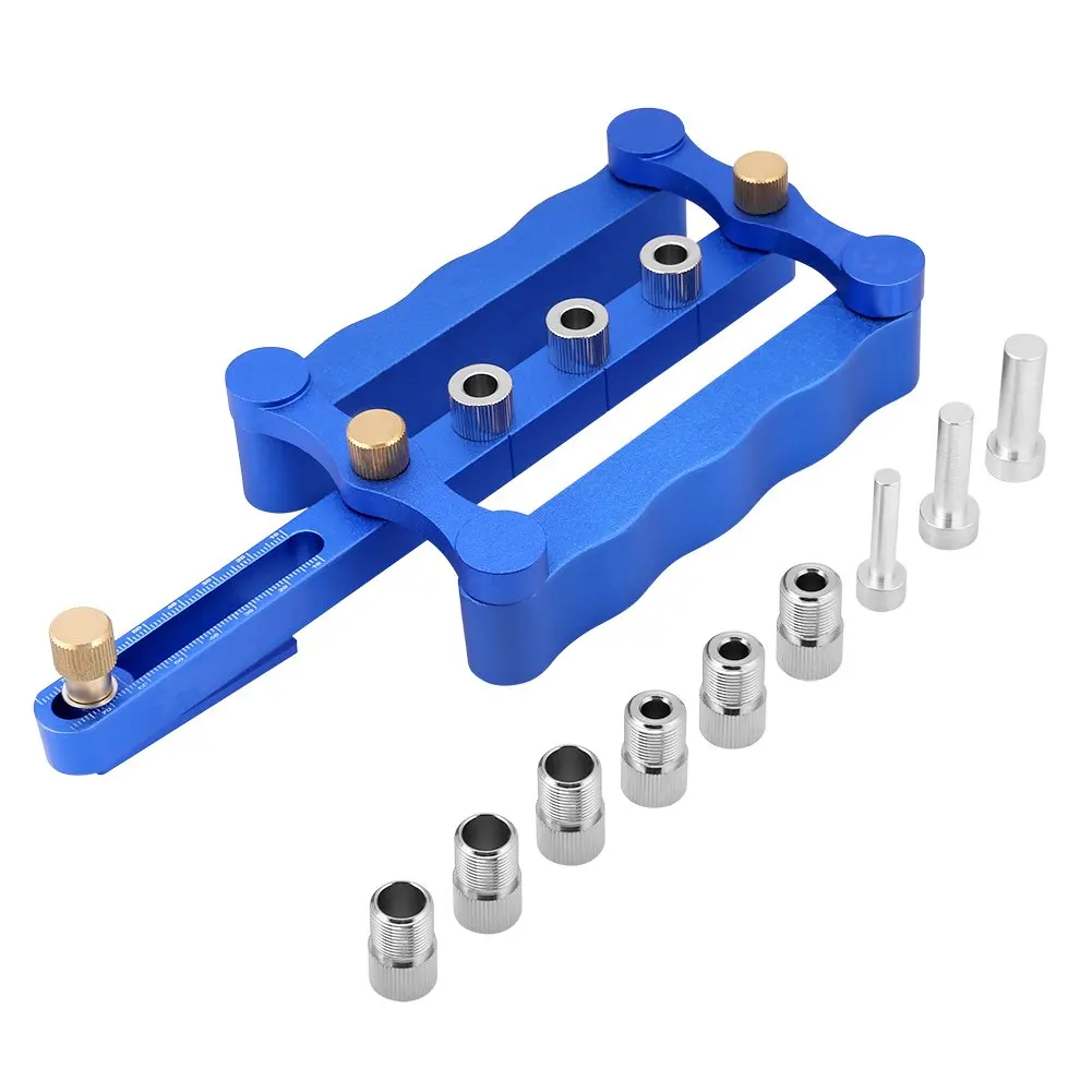 

Doweling Jig Kit 6/8/10 mm Drill Sleeves Self Centering Dowel Jig Wood Drill Holes Kit Woodworking Hand Tools