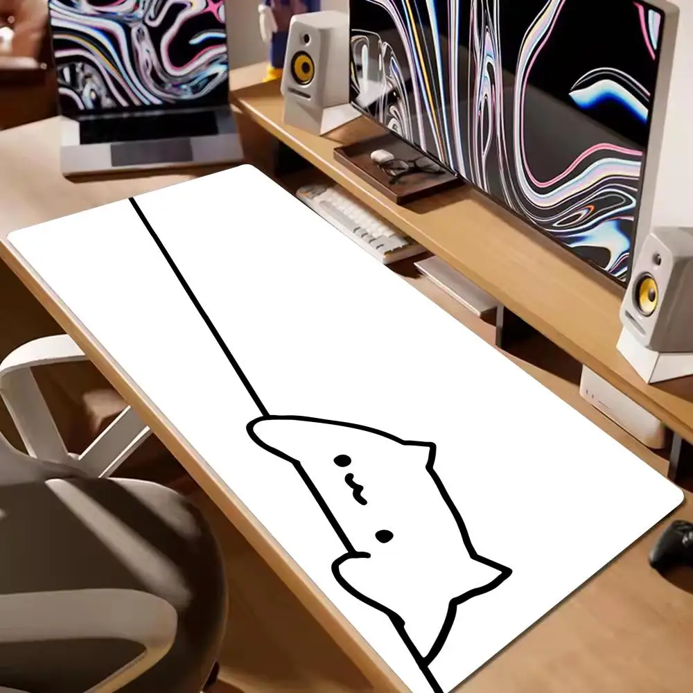 

Anime Cute Cat Mouse Pad Large Computer Office Game Table Mats XXL Rubber Anti-slip Gaming Keyboard Mousepads Long Desk Pads