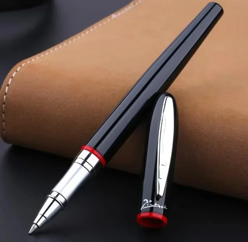 Picasso 907 Black and Silver Yellow/Red Ring International Standard RollerBall Pen Writing Students Teacher Gifts