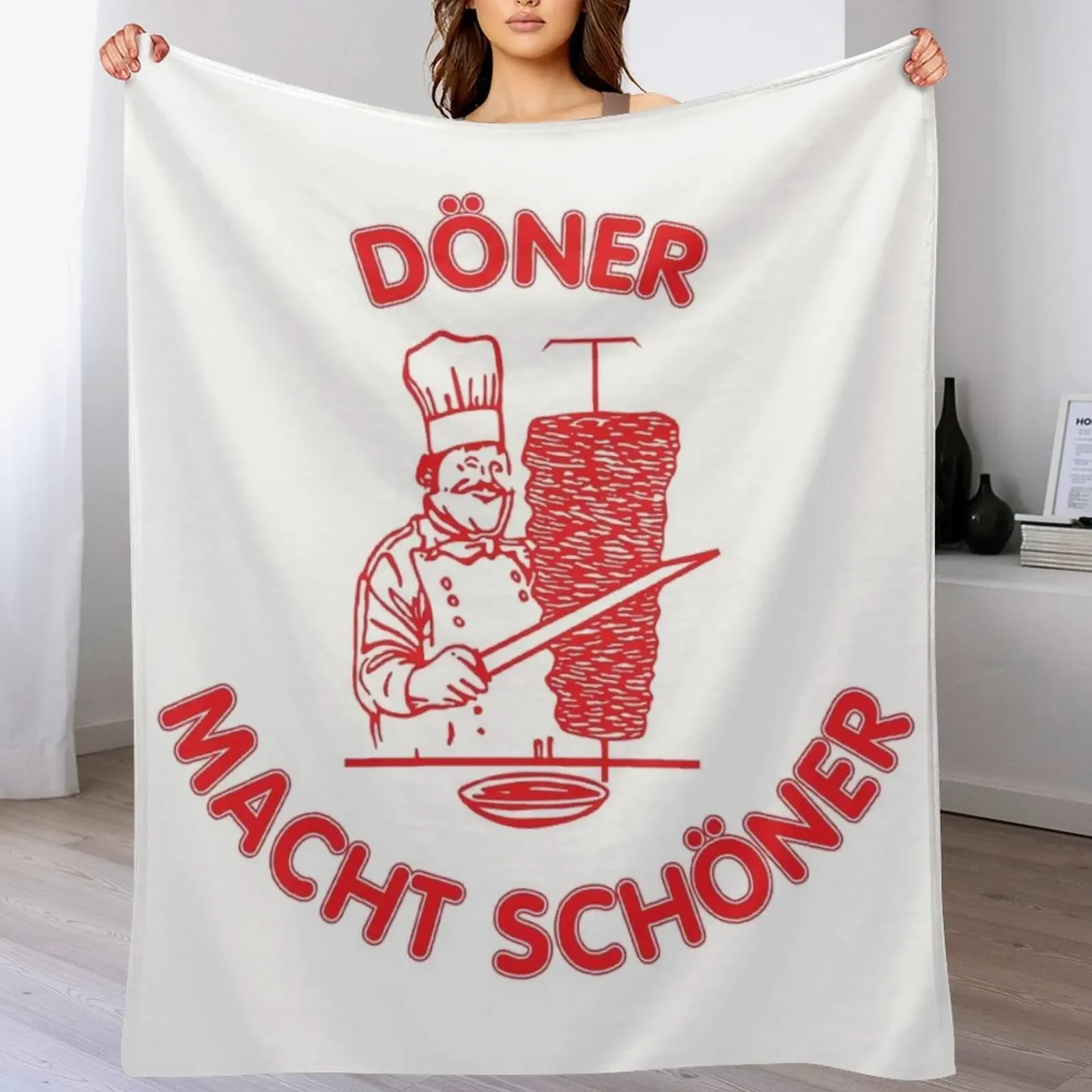 D?ner macht sch?ner Throw Blanket Year Round Soft Comfortable Blanket for Home