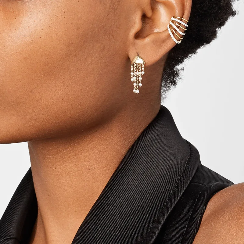 Withered Ear Clip Mosquito Coil Without Ear Hole Spiral Ear Bone Clip Simple U-shaped Earring Jewelry Earrings Women's