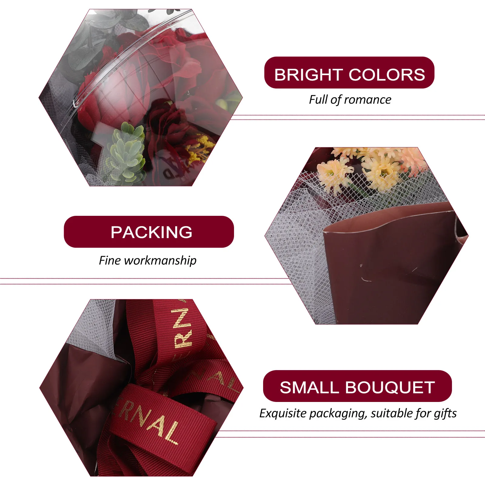 

Soap Flowers Bouquet Realistic Artificial Valentine Gifts Decorative Soaps Bath Flower Wedding Home Party Garden Durable