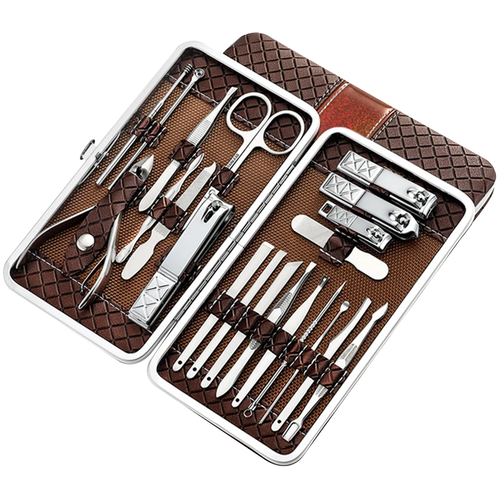 

21pcs Nail Clipper Set Stainless Steel Manicure Tool Trim Fingernails Toe Daily Care Gift Premium Quality Durable Design