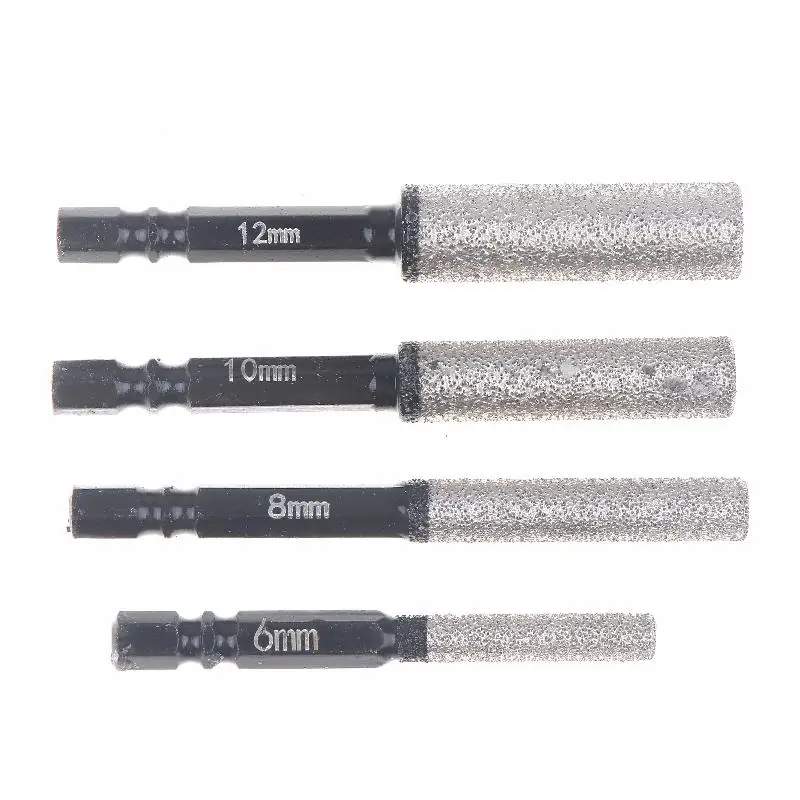

2Pcs 5-12mm Vacuum Brazed Dry Hole Maker Set - Porcelain/Granite/Marble/Tile Drill Bit for Wet and Dry Use