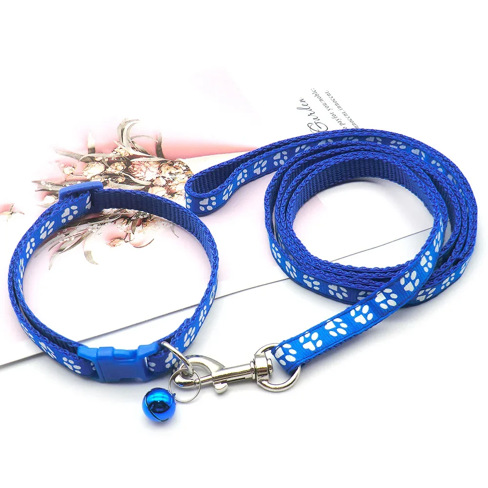 Pet Dog Leash Nylon Print Dog Leashes Rope Small Medium Lead for Dogs Cat Puppy 120cm Soft Breathable Chihuahua Walking Leads