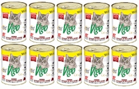 VIGO 415g beef feed 47% cat meat 10 PCs