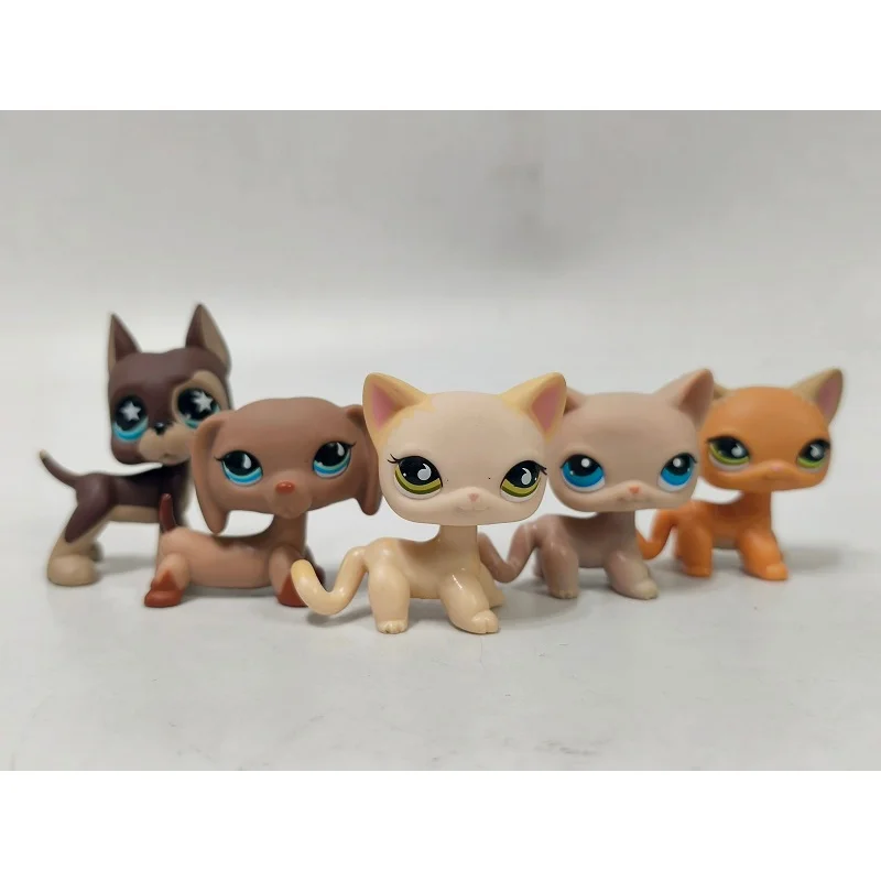

5pcs/lot LPS Figure Cat Dog #817#518 Mini Pet Shop Kid Toy