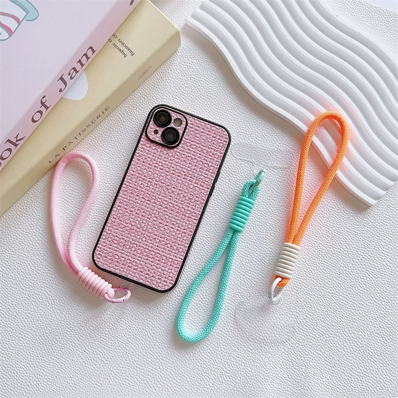 Mobile Phone Lanyard Strap Hanging Chain Ring Cord With Patch Wrist Strap For Cell Phone Case Rope Keychain