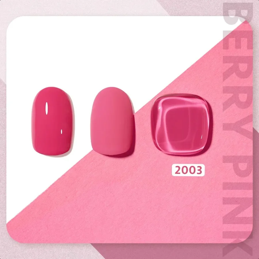 Esmalte em gel rosa Soak Off Gel Polonês UV Light Cure 2003