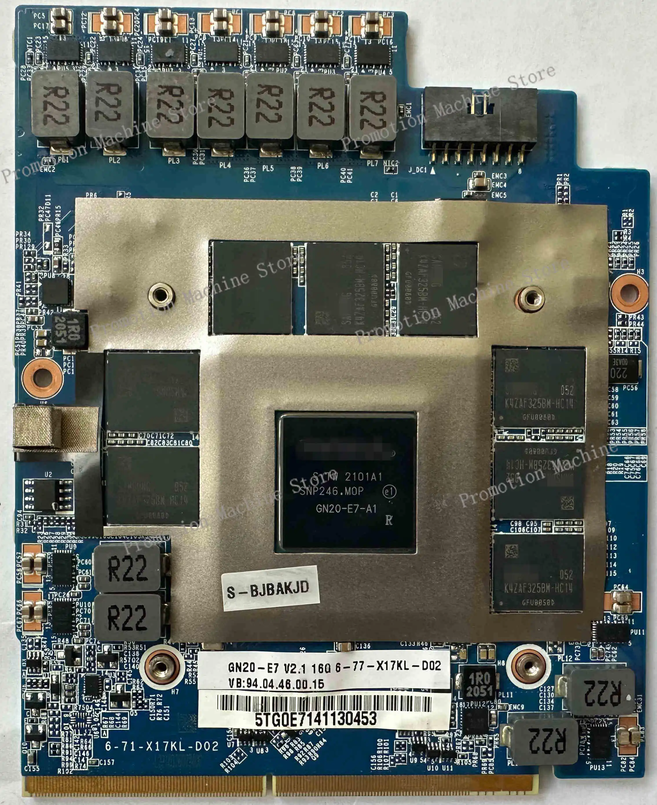 جديد لـ Clevo X170KM P870TM P775TM P750TM لـ NVIDIA GeForce RTX 2070 2080 8GB RTX 3080 16GB بطاقة الفيديو الرسومات GPU VGA