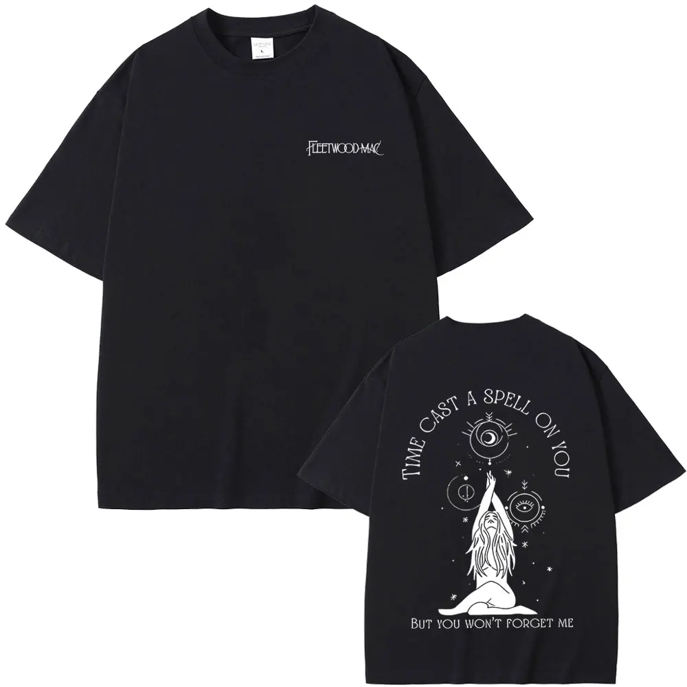 

Rock Band Fleetwood Mac Rhiannon Time Cast A Spell on You But You Won't Forget Me Merch T-shirt Stevie Nicks T Shirts Men Women