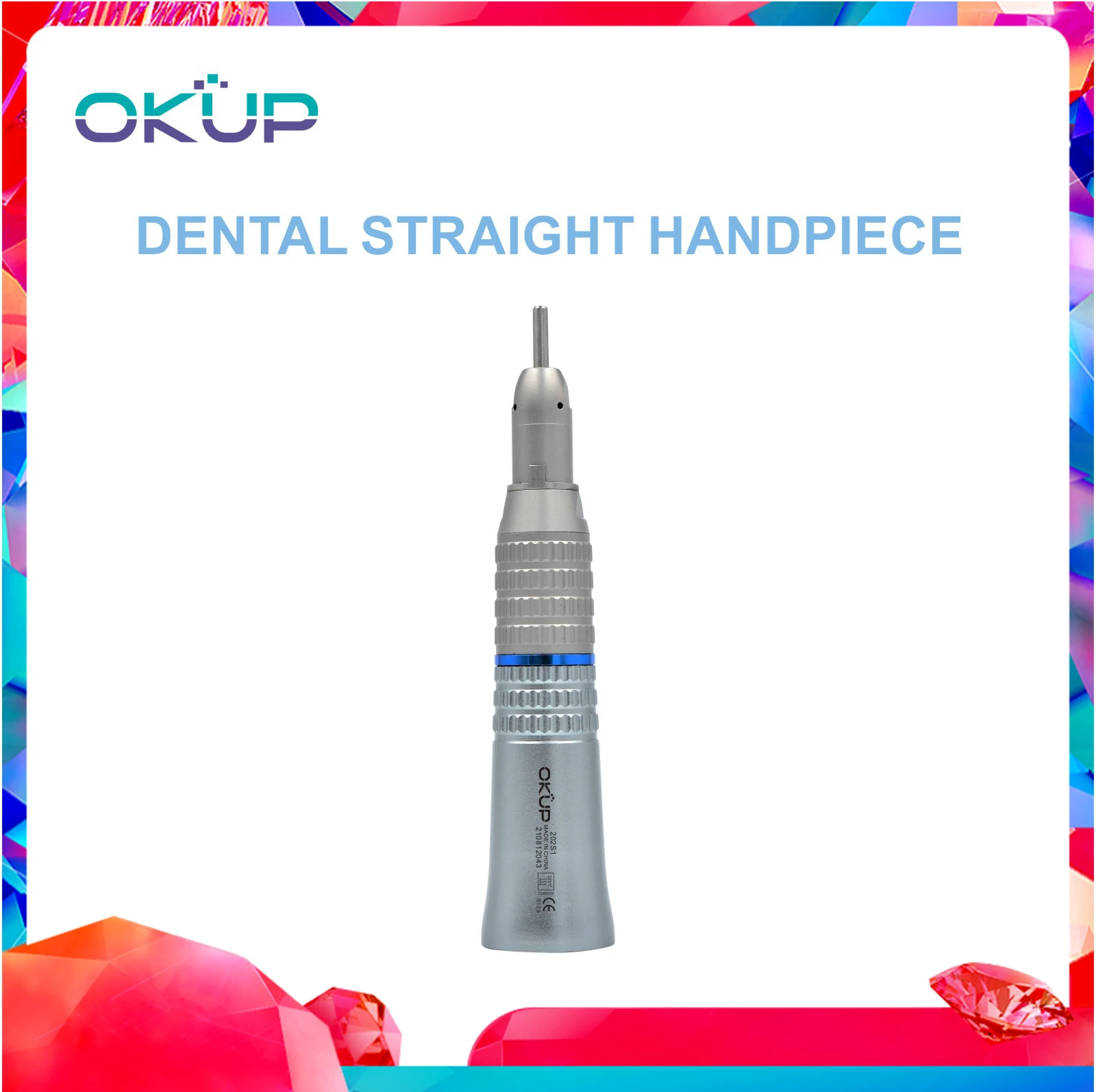 Dental Straight Nosecone Low Speed Handpiece 1:1 NSK Style Orthodontics Implant Surgical Handpiece E-type Dentistry Instrucment