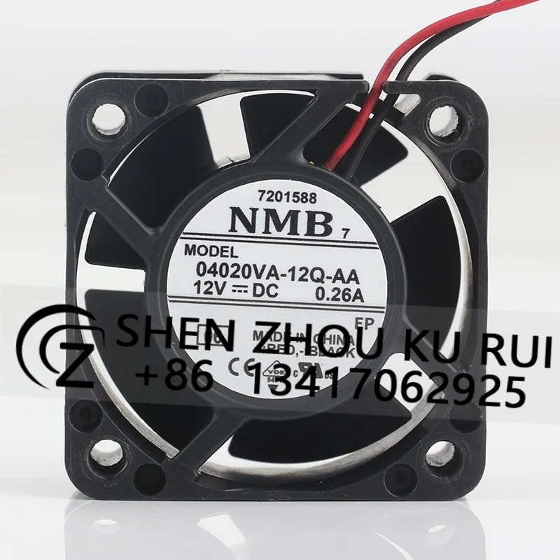 

Вентилятор охлаждения NMB 5V 24V 48V DC 12V 0.26A AC EC, 2-проводной, 04020VA-12Q-AA, 4020, 40X40X20MM, 4CM, высокоскоростной, мощный, для блоков питания