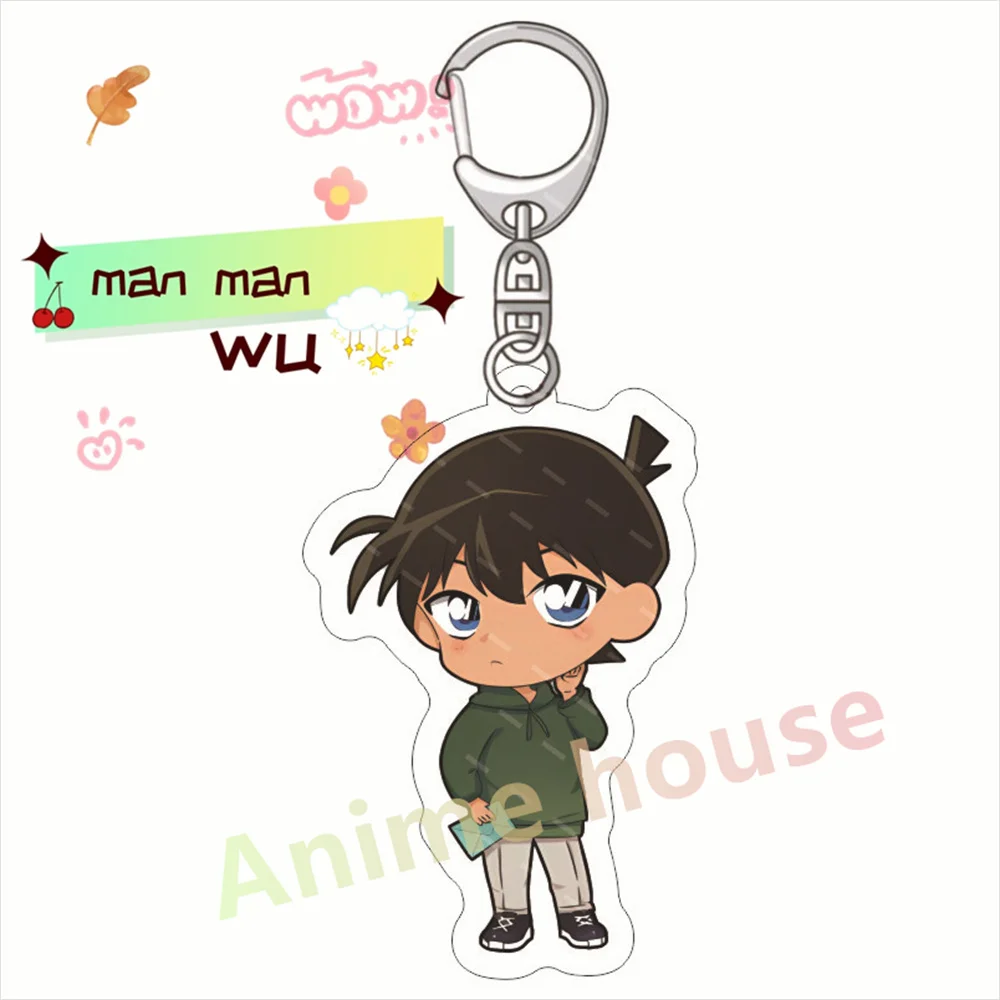 Anime fans Wild Police Story Cartoon Keychain solve a case Cosplay Q Version Figures Acrylic Pendant Key Chain Friend gifts