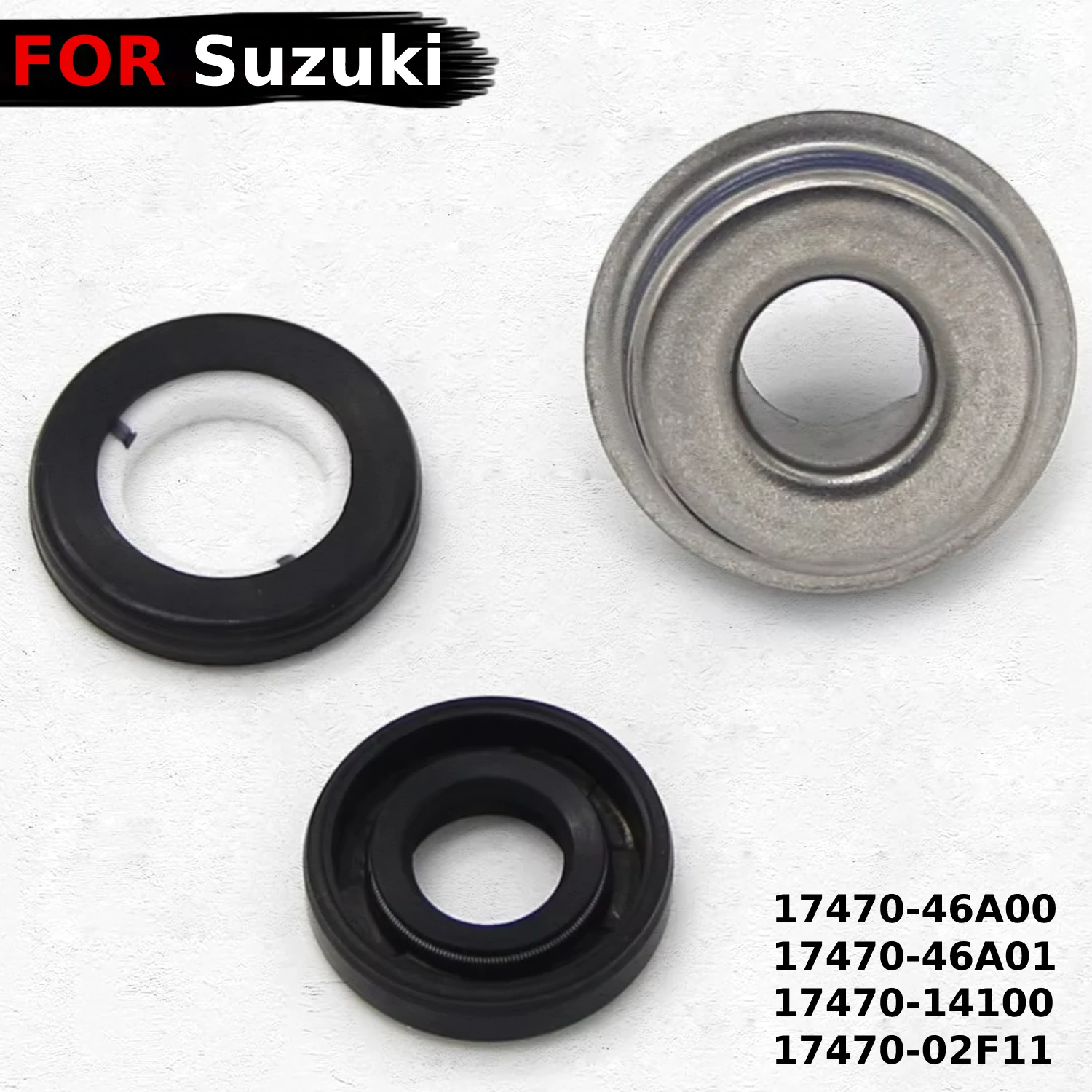 For Suzuki GSR600 GSR750 GSR400 GSXR600 GSX1250 GSXR750 GSXR1000 GV1200 GSXR1100W GW250 Inazuma Motorcycle Water Pump Seals