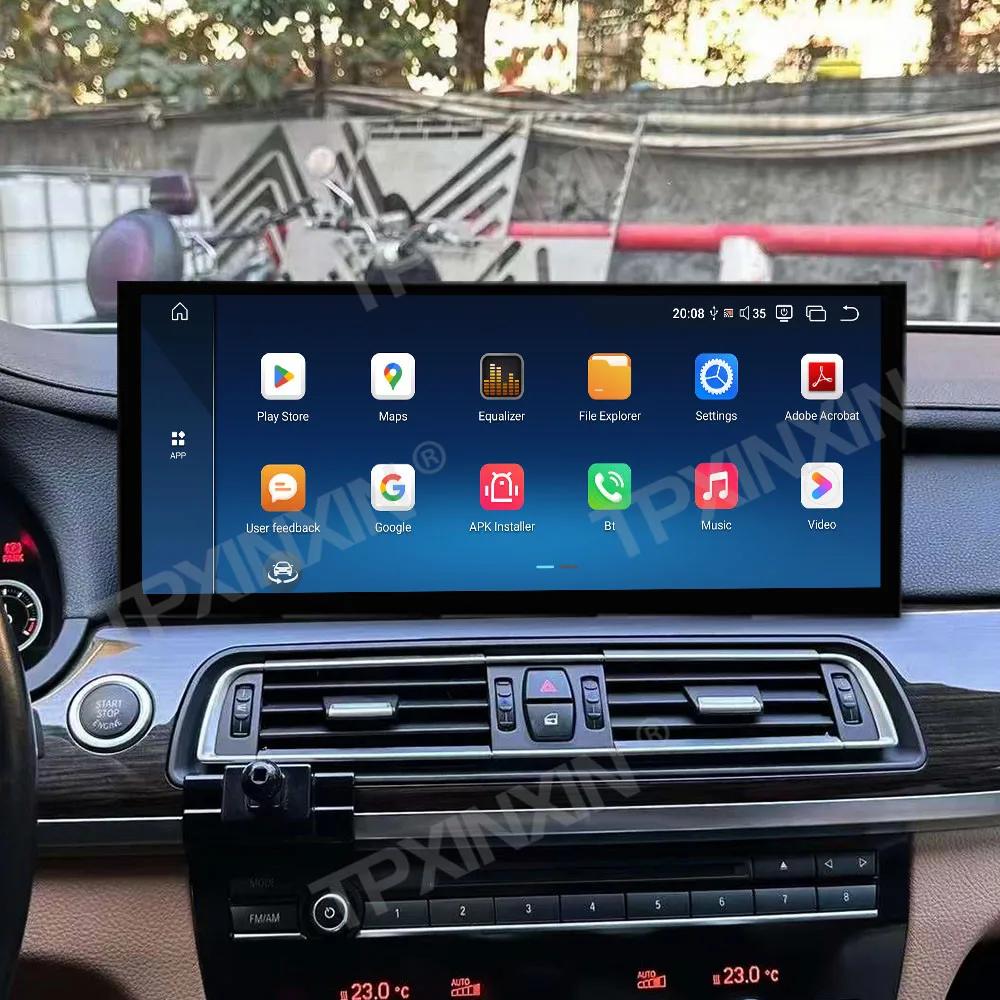 15.8 Inch 4K HD Screen CarPlay Android 13 For BMW 7 Series 2011-2017 Qualcomm Car Radio Multimedia Player GPS Navi Head Unit