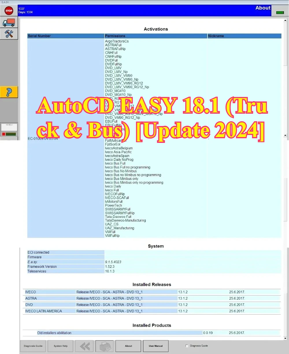 

AutoCD EASY 18.1 (грузовик и автобус) [обновление 2024]