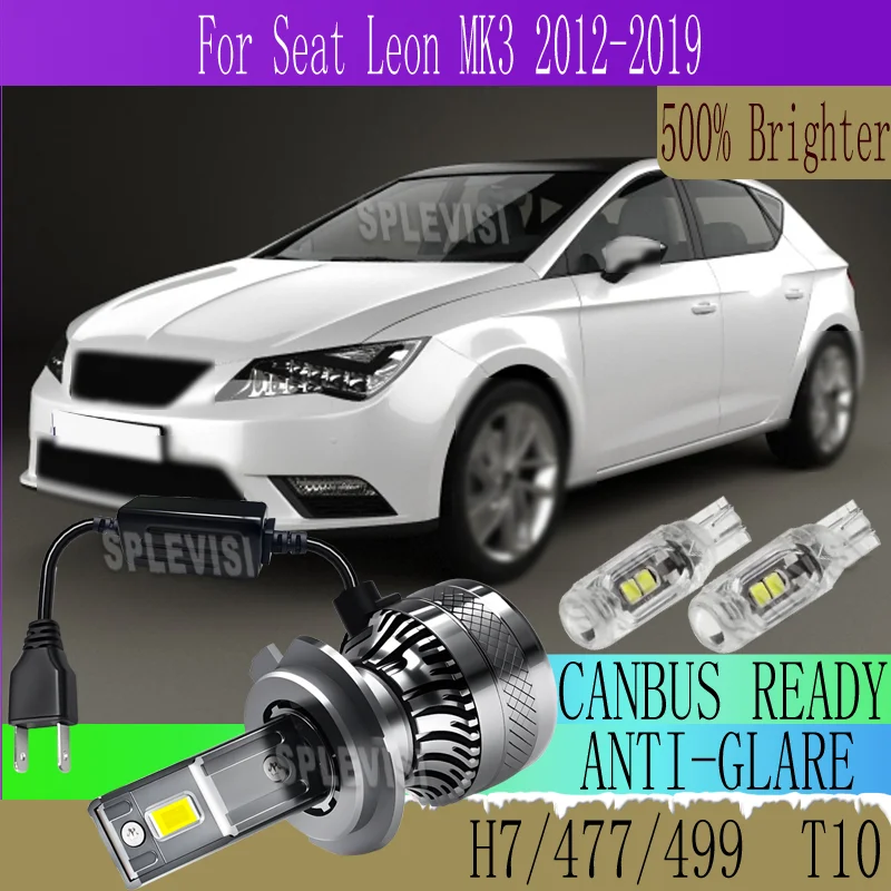 

6000K for Optimal Night Road Illumination Anti-Glare Design HEADLIGHT For Seat Leon MK3 2012 2013 2014 2015 2016 2017 2018 2019