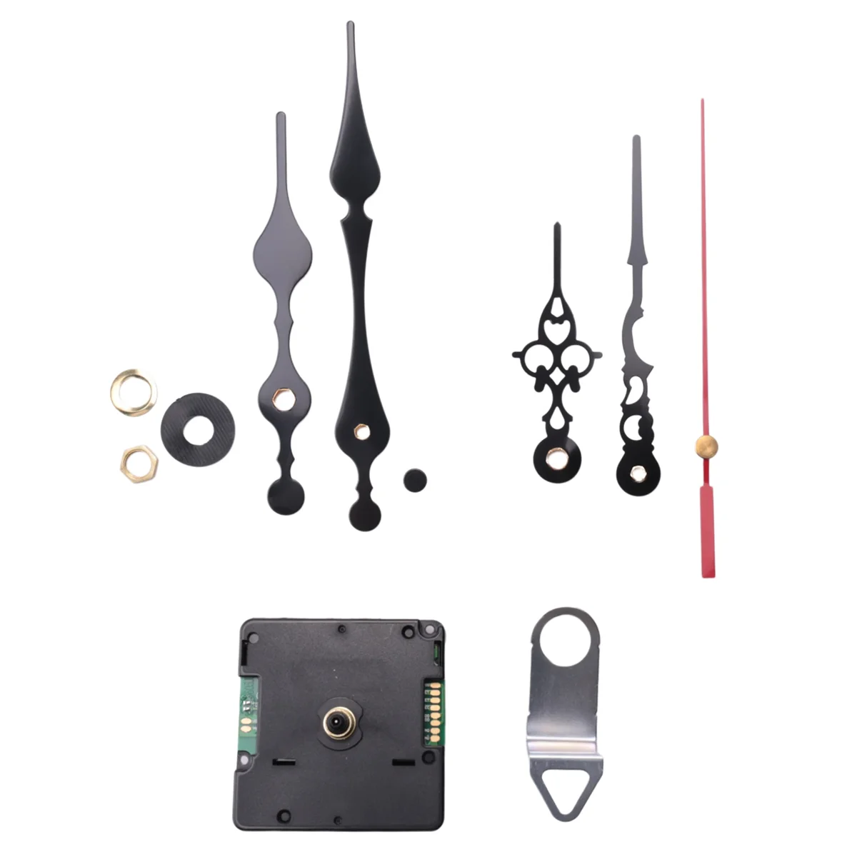 

A44M Radio Controlled Silent DIY Clock Movement Mechanism Kit Germany DCF Signal Mode with 2 Sets Hands Repair Replacement