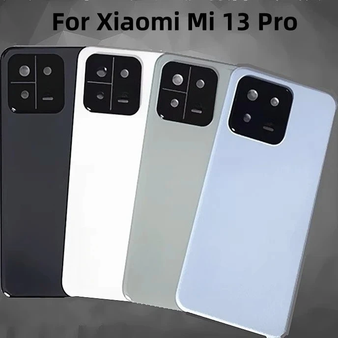 A+++ For Xiaomi Mi 13 Pro Glass Lid Back Cover Replacement with Camera Frame Lens + Adhesive Tape