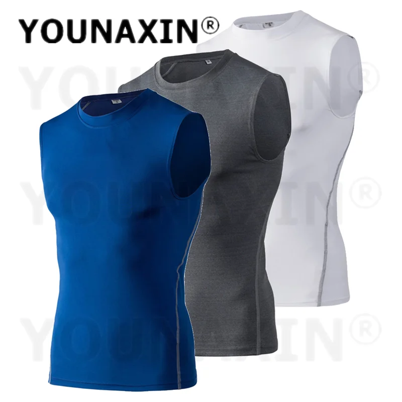 3 Pcs Men's Cycling Sports Vest Tank Top Bodybuilding Sleeveless T-Shirts Fitness Running Football Basketball  S M L XL 2XL 3XL