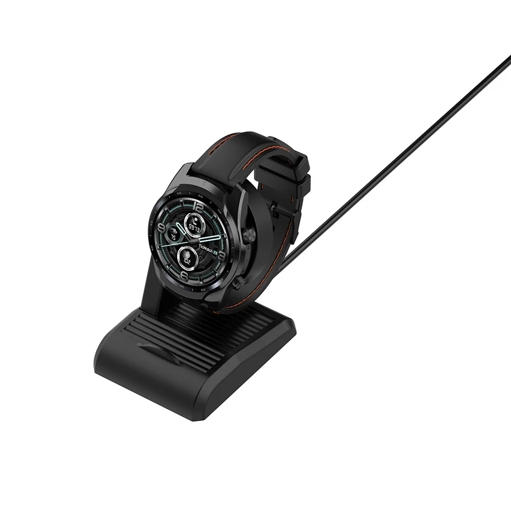 شاحن حامل لشاحن Ticwatch E3/ Pro X/Pro 3/ Pro 3 Lite حامل قاعدة شحن لساعة TicWatch Pro X/Pro 3/3 Lite الذكية