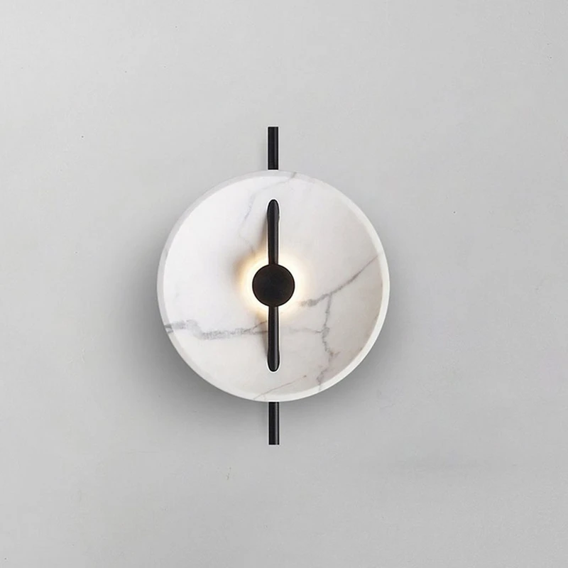 Post Modern Marbling High-molecular Polymer Creative Wall Night Lamp Lighting Fixtures Loft Wall Lamp