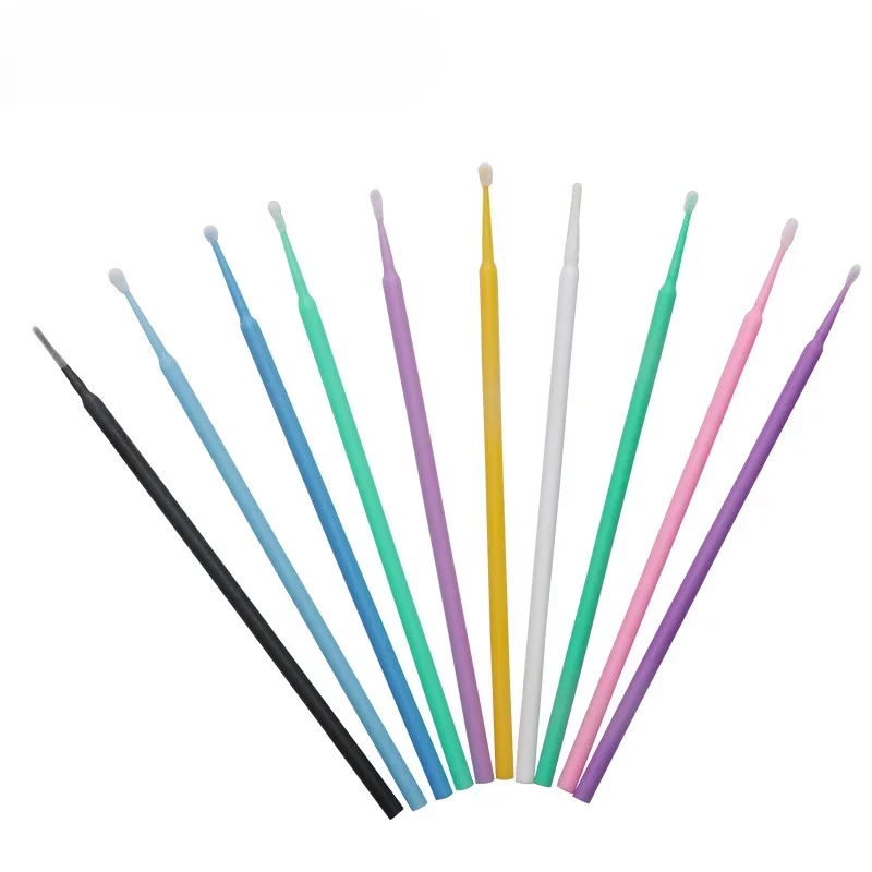 فرشاة صغيرة فرش تمديد 100 قطعة/برميل ماكياج رمش المتاح قضيب عصا تطبيق فرش الماسكارا #3