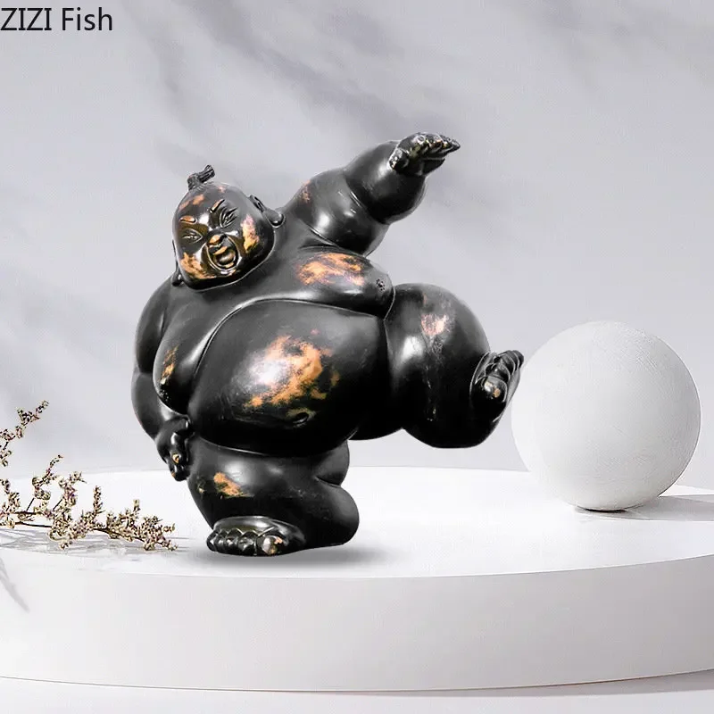 Japanese Style Resin Ornaments Decoration Crafts Home Accessories Statue Trinket Living Room Desk Decoration Figurines Gift