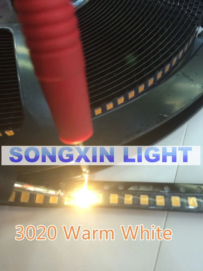50pcs 3020 white/Warm white light SMD led light-emitting diode 0.06w LED Lamp bead XIASONGXIN LIGHT 6-7lm 3.0*2.0*1.3 3020 CW/WW