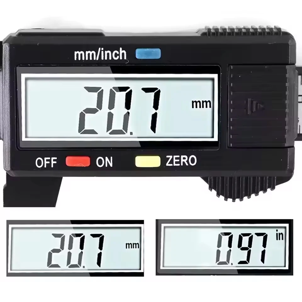 150mm Electronic Digital Caliper Plastic Dial Vernier Caliper Gauge Micrometer Measuring Tool Digital Ruler Measuring Tool