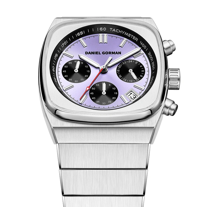 New Arrival DanielGorman Quartz Business Watch Sapphire Glass 5ATM Waterproof 304 Stainless Steel Dressy Wristwatch DG9008 Men