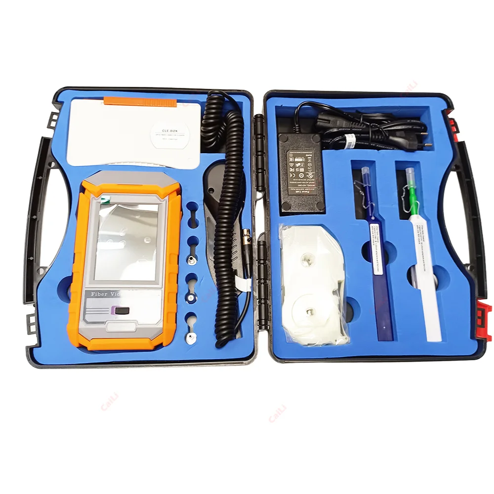 

FVM-100 Fiber Optic Inspection Scope Fiber Optic End Face Inspection Detector Optical Cleaning Tool Fiber Microscope