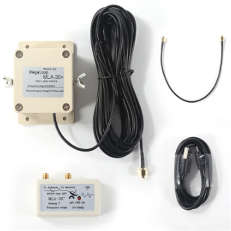 BTLIFE-MLA-30+ Loop Antenna Shortwave Radio USB Powered Rooftops Balconies 0.5Mhz-30Mhz Directional Magnetic Rainproof Shell