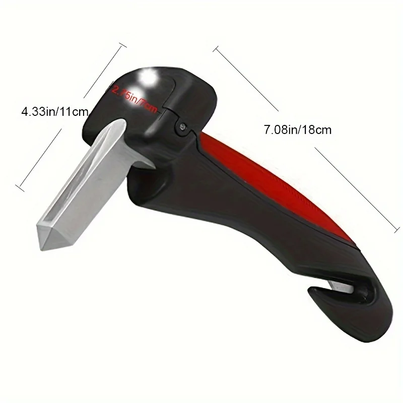 1pc Portable Vehicle Support Grab  - Emergency Escape Tool, Equipped With Window Breaker, Seat Belt Cutter, LED Flashlight Edc