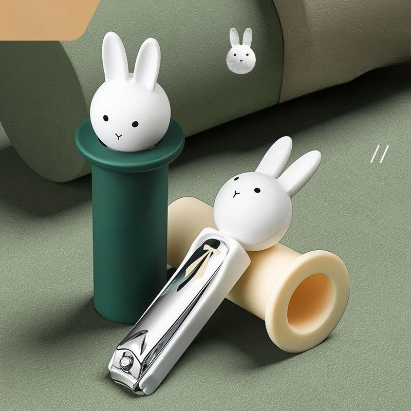 

New Kawaii Miffy Rabbit Cute Cartoon Nail Clippers High Beauty Nail Clippers Portable Daily Necessities for Going Out