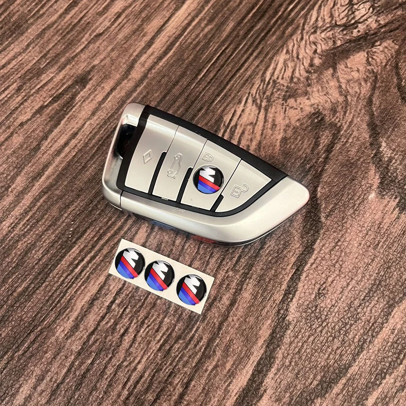 

11/14MM 3D BMW Logo Car Key Shell Stickers Auto Key Remote Fob Decal For BMW E46 E90 F30 F10 F20 G20 E87 E63 E60 F01 F02 G14 G01