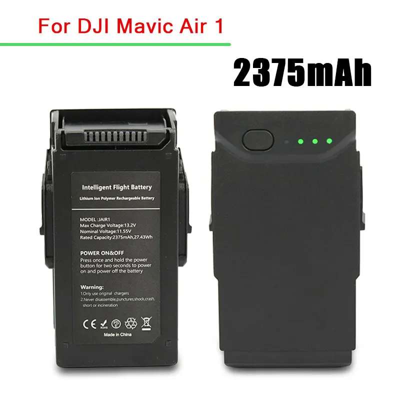 For DJI Mavic Air 1 Battery 2375mAh 11.55V Flight Time 21 Minutes Smart Flying Drone Accessories Brand New Batteries