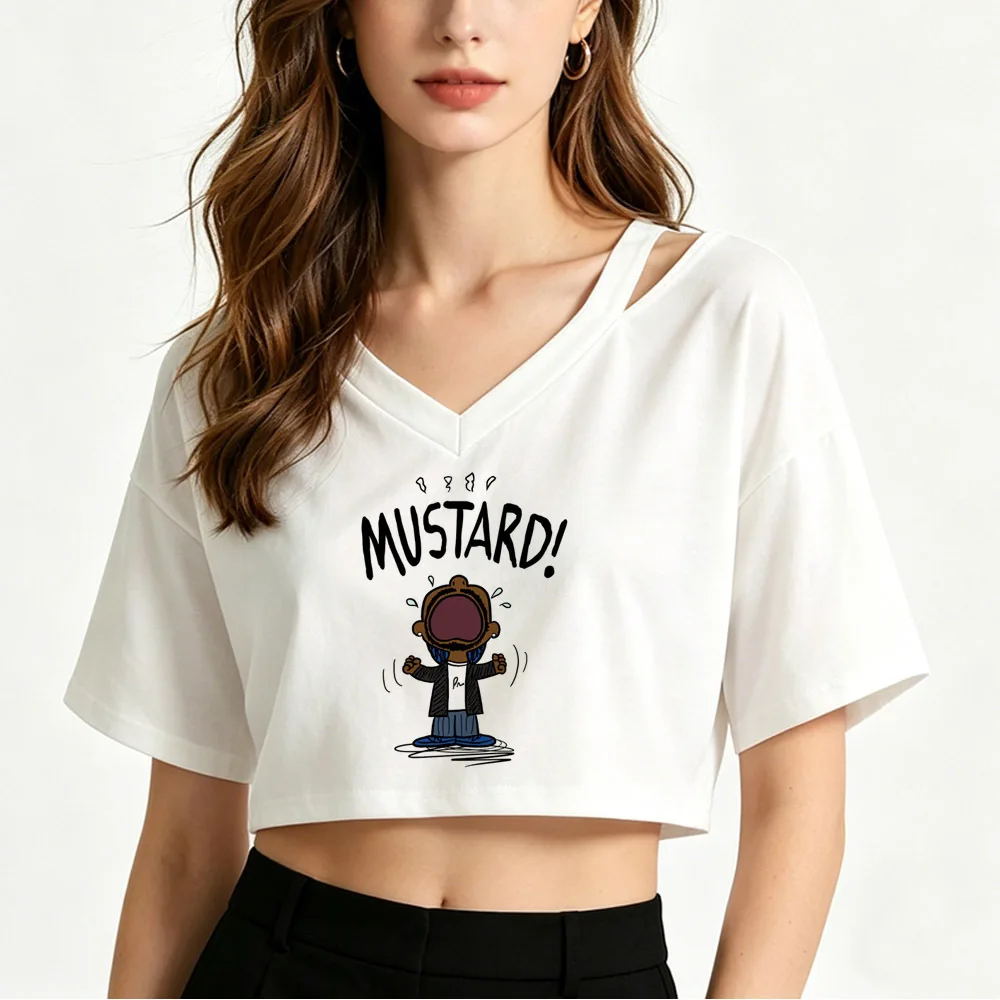Kendrick Lamar crop top women cheap gothic party manga t shirt summer cheap gothic emo clearance sales