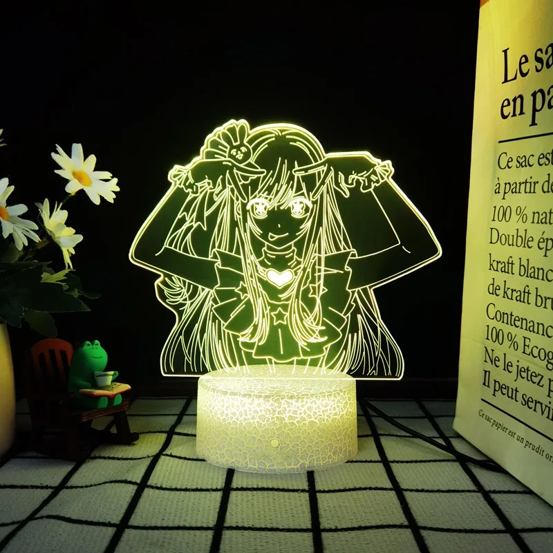 

OSHI NO KO Cartoon Anime Hoshino Ai Led Night Light Creative Desk Lamp Desktop Ornaments Collection Birthday Gifts Toys