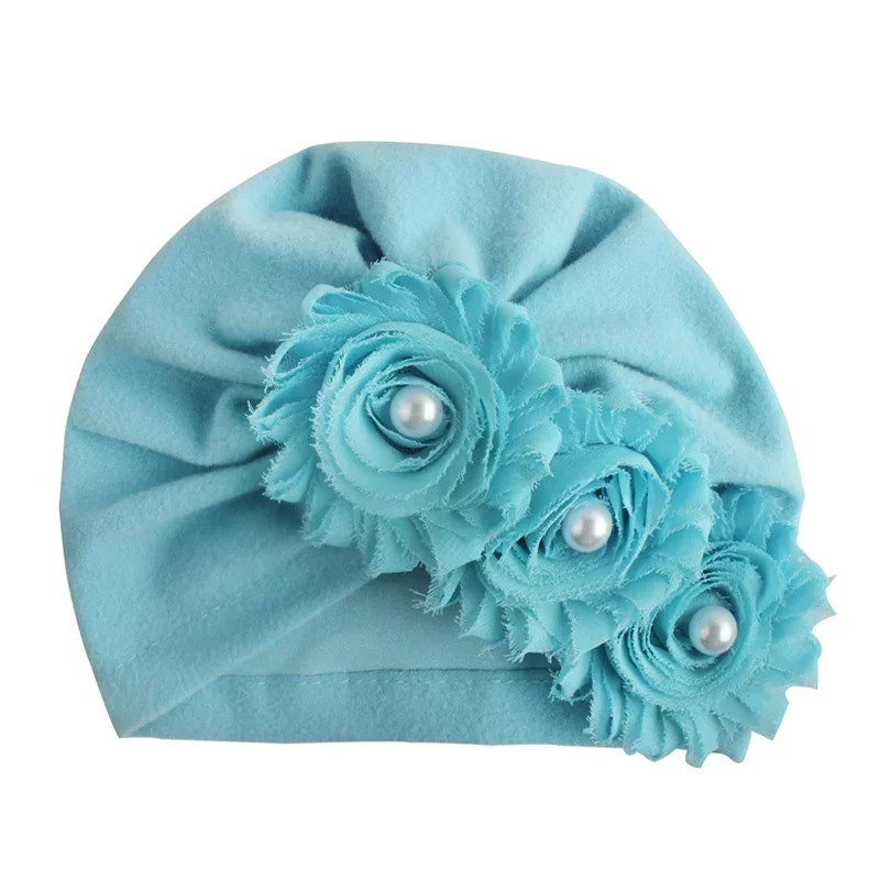 Soft Infant Baby Headband For Girls Baby Flower Turban Hats Toddler Headwraps Newborn Elastic Caps Bonnet Baby Hair Accessories