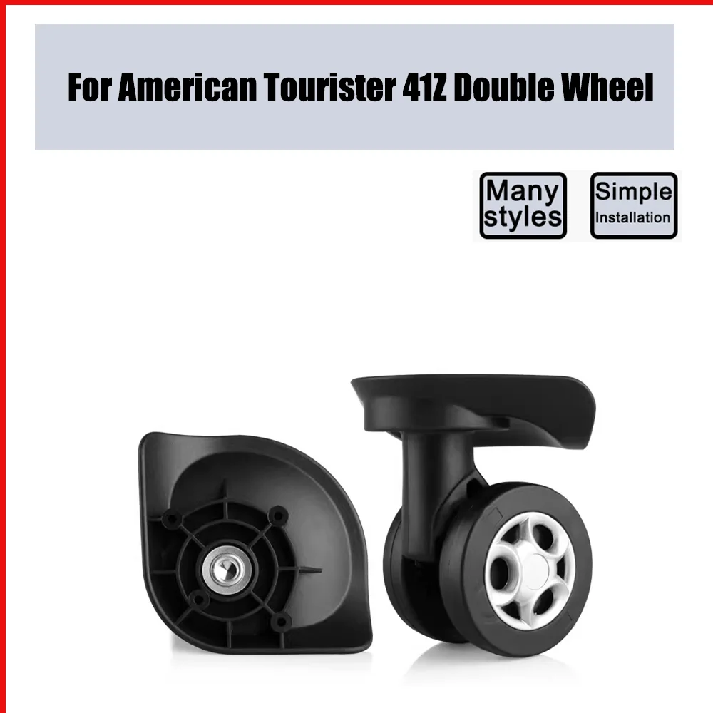 

For American Tourister 41Z Trolley Case Double Wheel Pulley Sliding Casters Universal Luggage Wheel Silent Smooth Wear-resistant