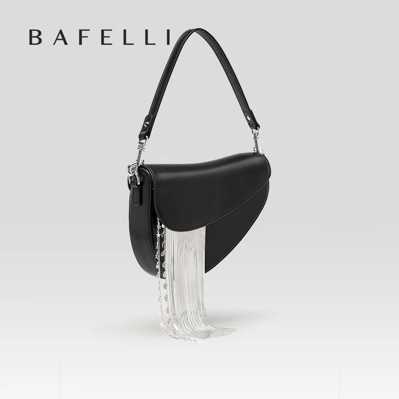 BAFELLI 2023 nuove borse da donna di lusso in pelle elegante individualità moda nappe borsa a tracolla borse a tracolla sella femminile