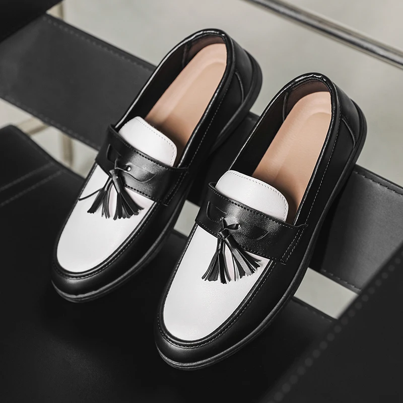 

Loafers Men's 2025 New Autum Men's Casual Leather Shoes One-Leg Lazy Casual Fashion British Fashion Shoes