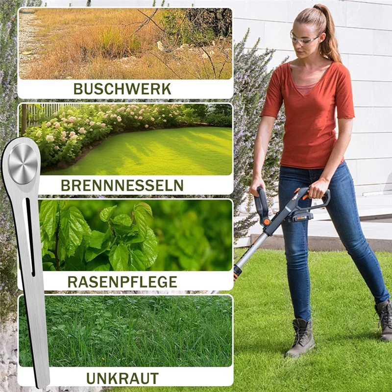 

A50U 20Pcs Lawnmower Blades For Turbo Trimmer Accucut 400 LI & 450LI Lawn Mower Replacement Blades