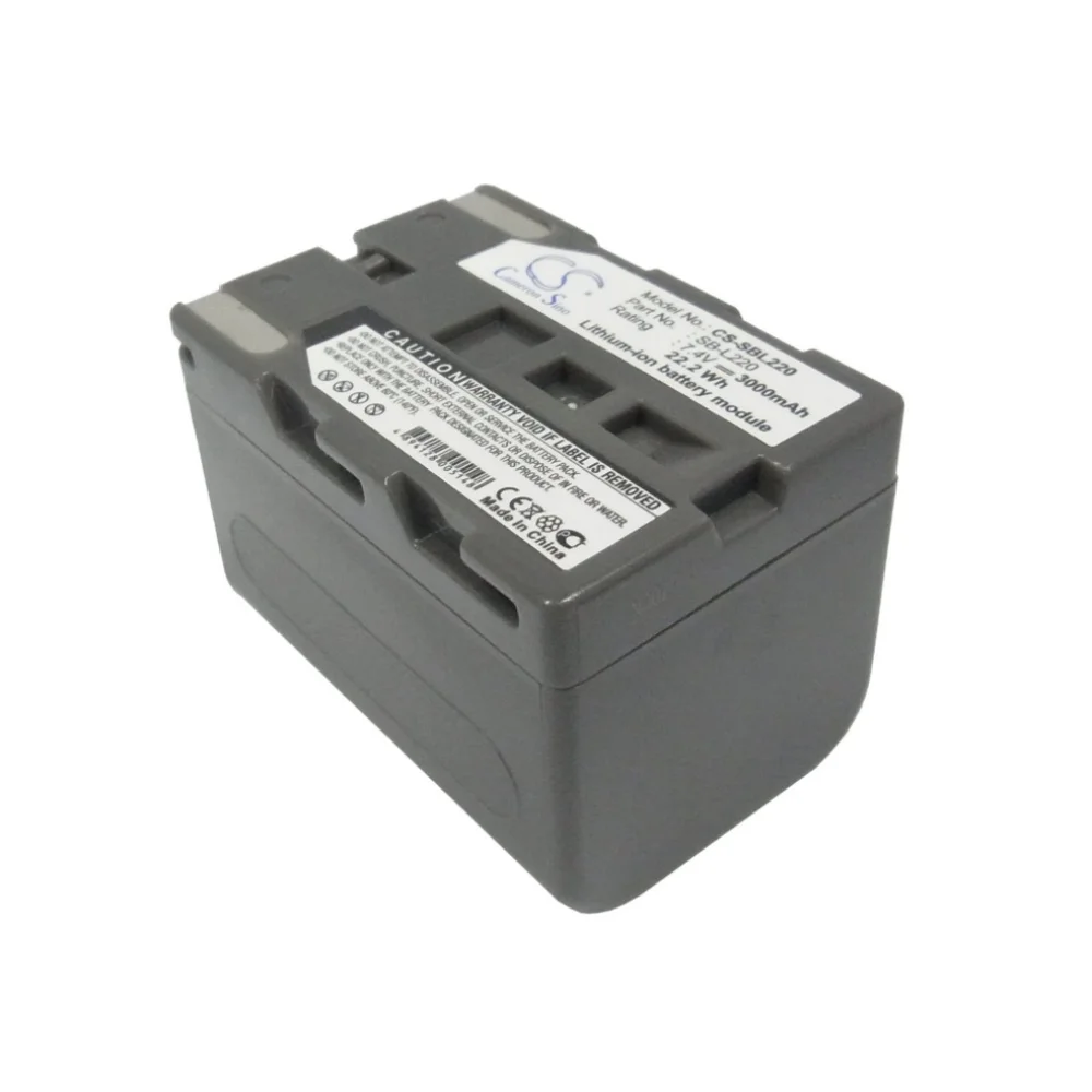 

Li-ion Camera Battery for Samsung, 7.4V 3000mAh, Compatible Models: SCD20,SCD21,SCD23,SCD24,SCD27,SCD31,SCD323,SCD325,SCD327