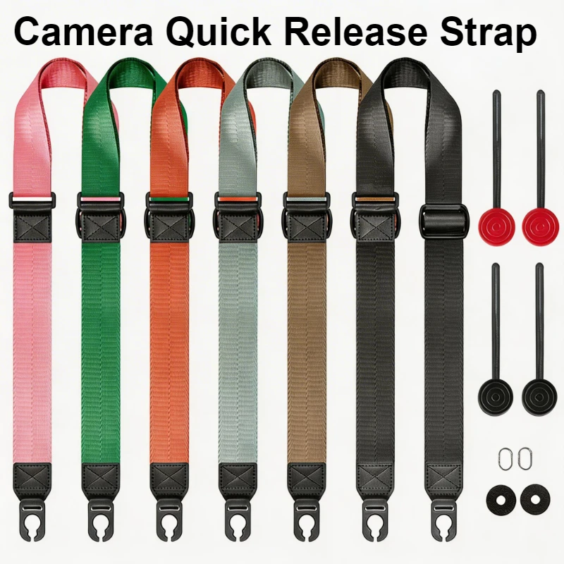 Adjustable Camera Shoulder Strap for Neck Strap Suitable for Nikon Canon DSLR Cameras Compatible With PD