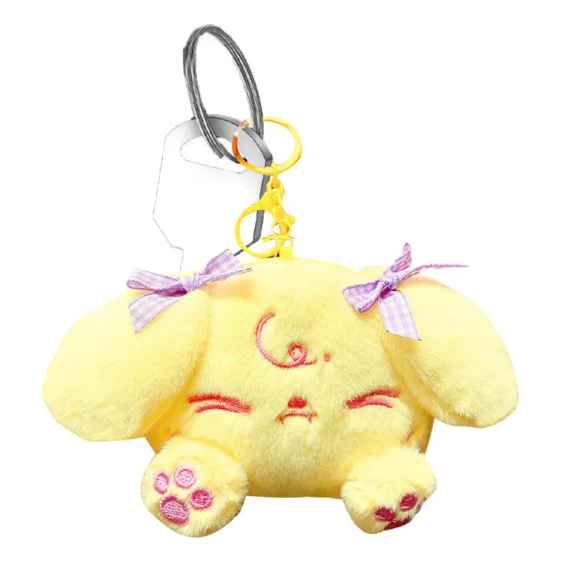 Plush Purse Star Twinkle PreCure Kawaii Keychain Anime Long Eared Dog Cute Adorable Stuffed For Keys Bags Backpacks Kids